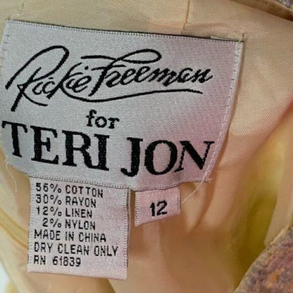 Ricky Freeman for Teri Jon skirt size 12 woven - Picture 7 of 9